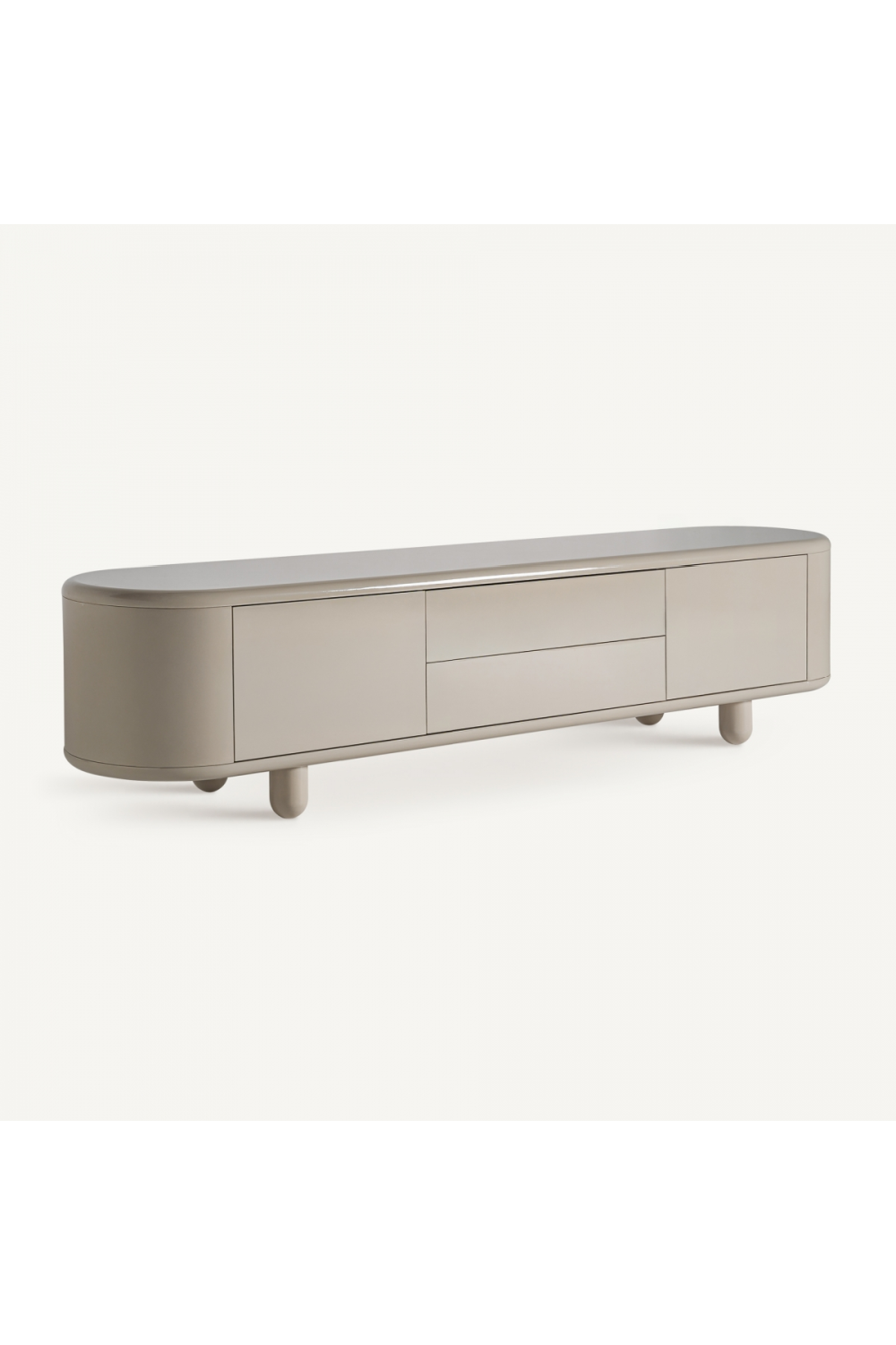   Gray Wooden Media Unit | Oroa.com