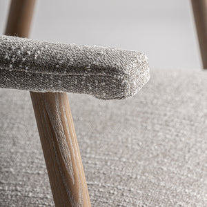   Gray Padded Dining Chair | Oroa.com