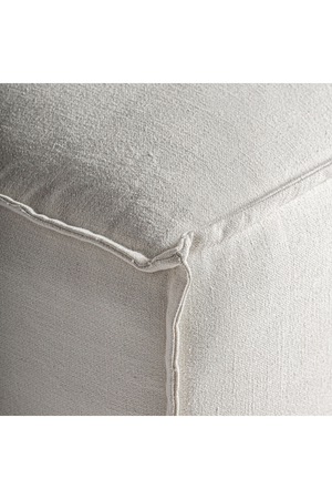   White Linen Right Corner Sofa | Oroa.com
