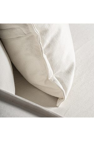   White Linen Left Corner Sofa | Oroa.com