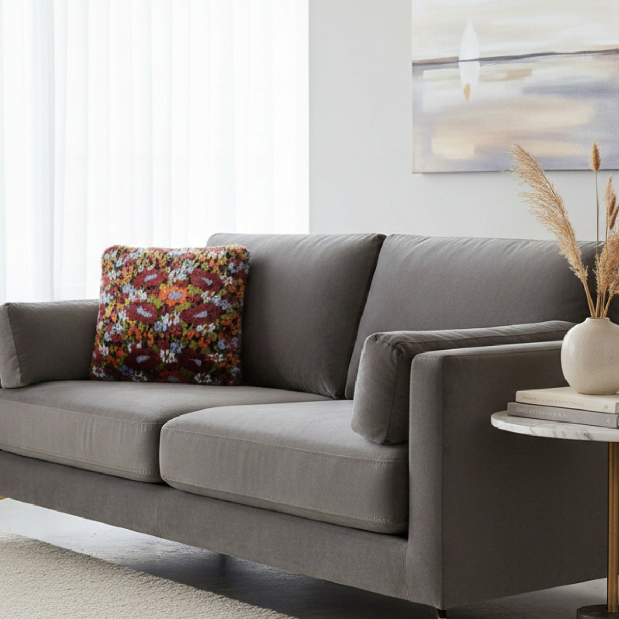   Multicolored Floral Cushion | Oroa.com