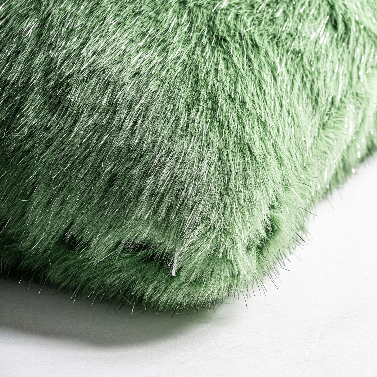   Green Furry Cushion | Oroa.com