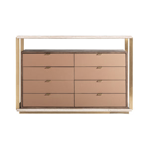   Modern European furniture - Gold 8-Drawer Chest - www.oroa.com | Oroa.com