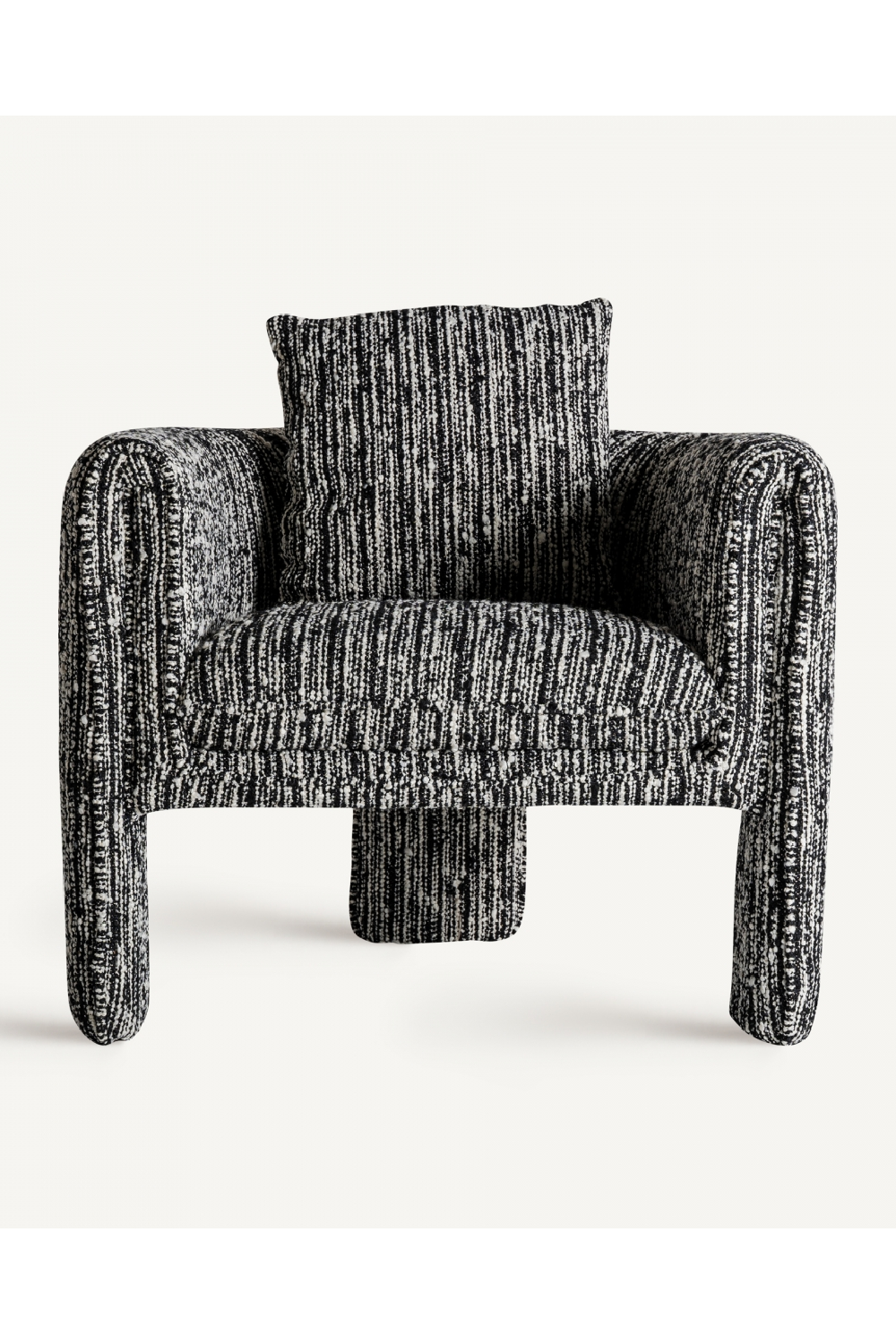   Marbled Black Accent Armchair | Oroa.com