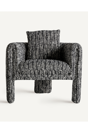   Marbled Black Accent Armchair | Oroa.com