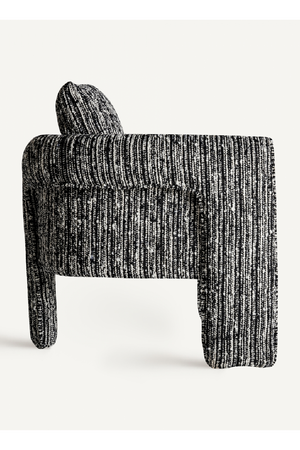   Marbled Black Accent Armchair | Oroa.com