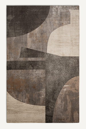   Brown Geometric Patterned Carpet 11' x 7'8" | Oroa.com