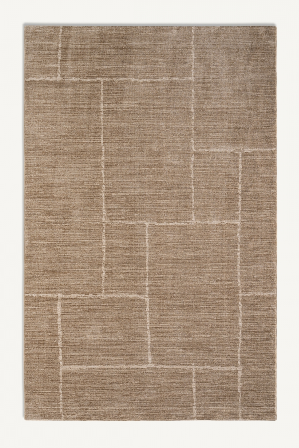   Beige Minimalist Area Rug 9'5" x 6'5" | Oroa.com