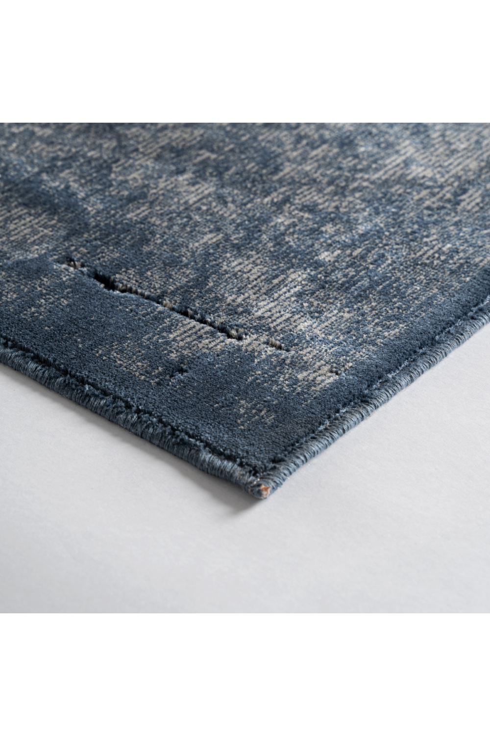   Blue Viscose Area Rug 10' x 6'5" | Oroa.com