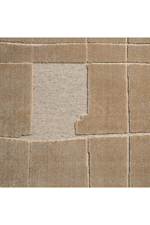   Beige Patched Area Rug 9'5" x 6'5" | Oroa.com
