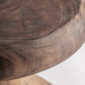   Suar Wood Asymmetrical Side Table | Oroa.com