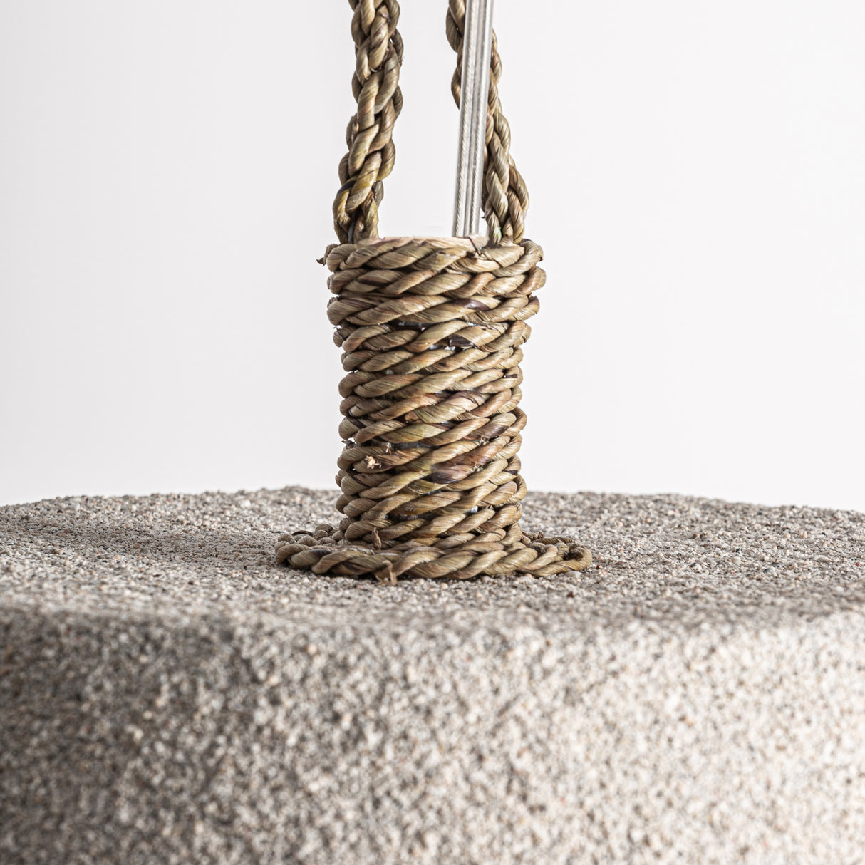   Textured Suar Wood Pendant Light | Oroa.com