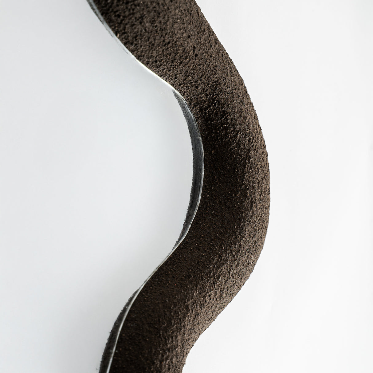   Brown Organic-Shaped Mirror | Oroa.com