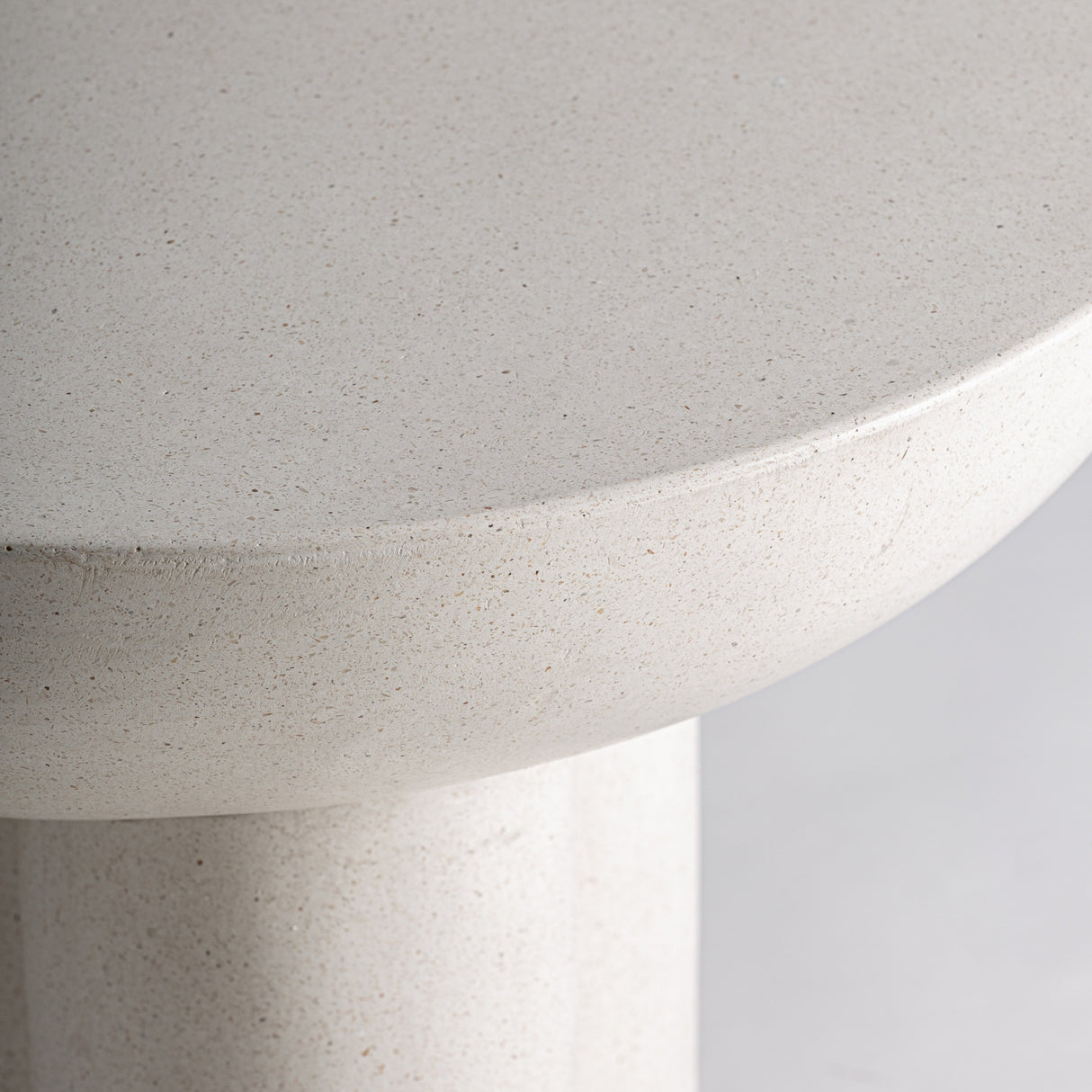   White Terrazzo Round Side Table | Oroa.com