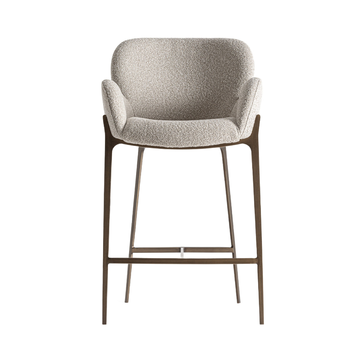   Gray Cotton Counter Stool | Oroa.com