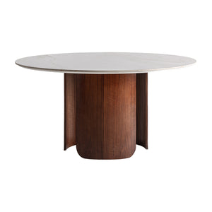   Round White Porcelain Dining Table | Oroa.com