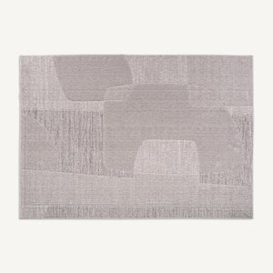   Neutral-Toned Relief Carpet 9.5' x 6.5' | Oroa.com