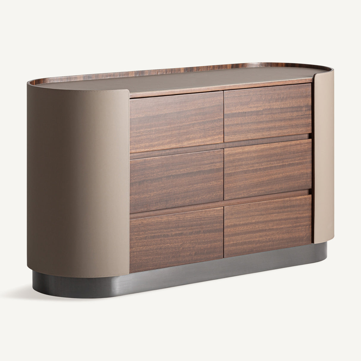  Eucalyptus Veneer 6-Drawer Chest | Oroa.com