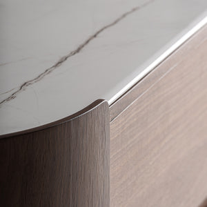   Modern European furniture - Brown Oak Veneer 6-Drawer Chest - www.oroa.com | Oroa.com