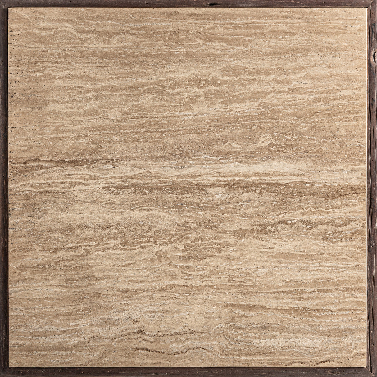   Aged Wood Travertine Side Table | Oroa.com