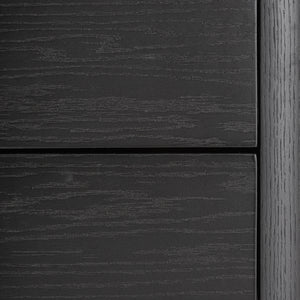   Modern European furniture - Black Oak 2-Drawer Bedside Table - www.oroa.com | Oroa.com