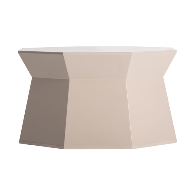 Modern European furniture - Cream Octagonal Side Table - www.oroa.com