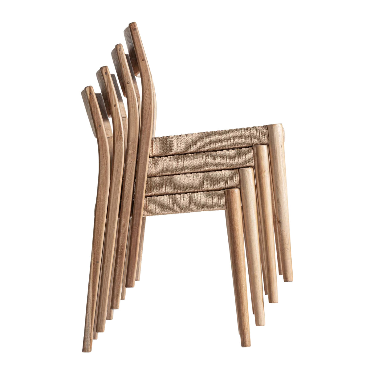   Modern European furniture - Natural Teak Dining Chairs (2) - www.oroa.com | Oroa.com