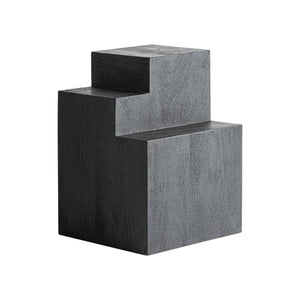   Modern furniture - Black Wooden Geometrical Side Table - www.oroa.com | Oroa.com