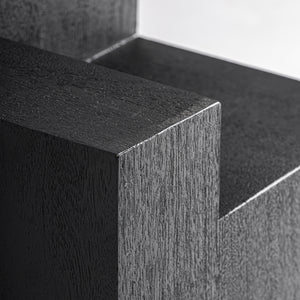   Modern furniture - Black Wooden Geometrical Side Table - www.oroa.com | Oroa.com
