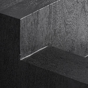   Modern furniture - Black Wooden Geometrical Side Table - www.oroa.com | Oroa.com