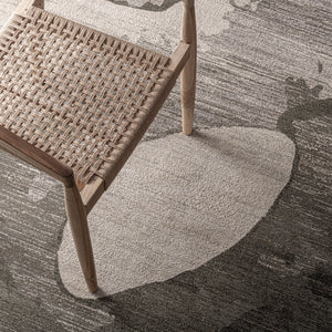   Beige & Green Round Carpet | Oroa.com