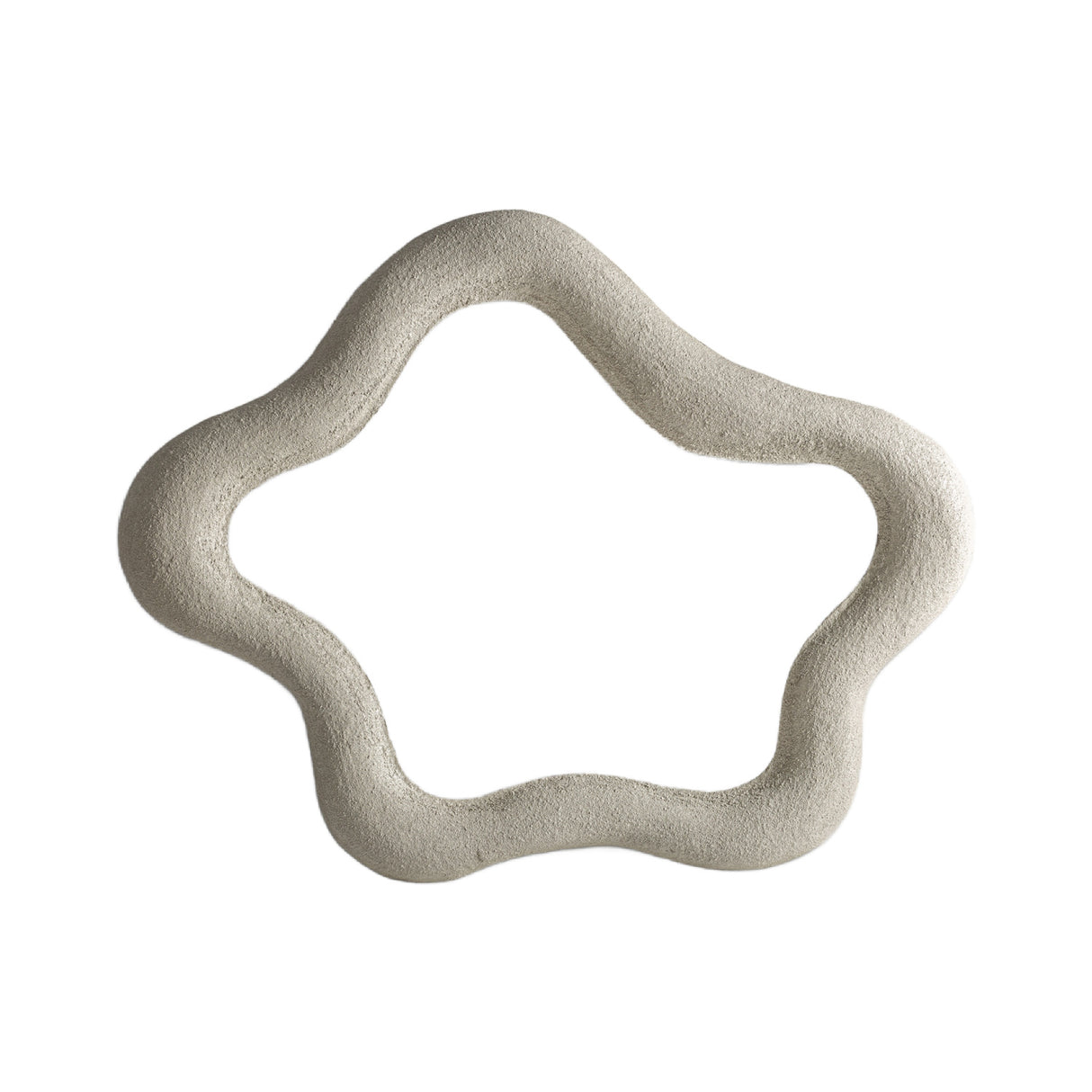   Beige Organic-Shaped Mirror | Oroa.com