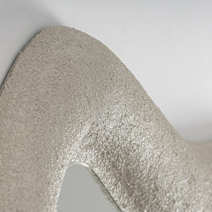   Beige Organic-Shaped Mirror | Oroa.com