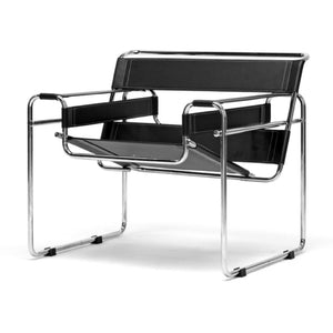  Modern European furniture - Chrome Framed Leather Inspired Accent Chair - www.oroa.com | Oroa.com