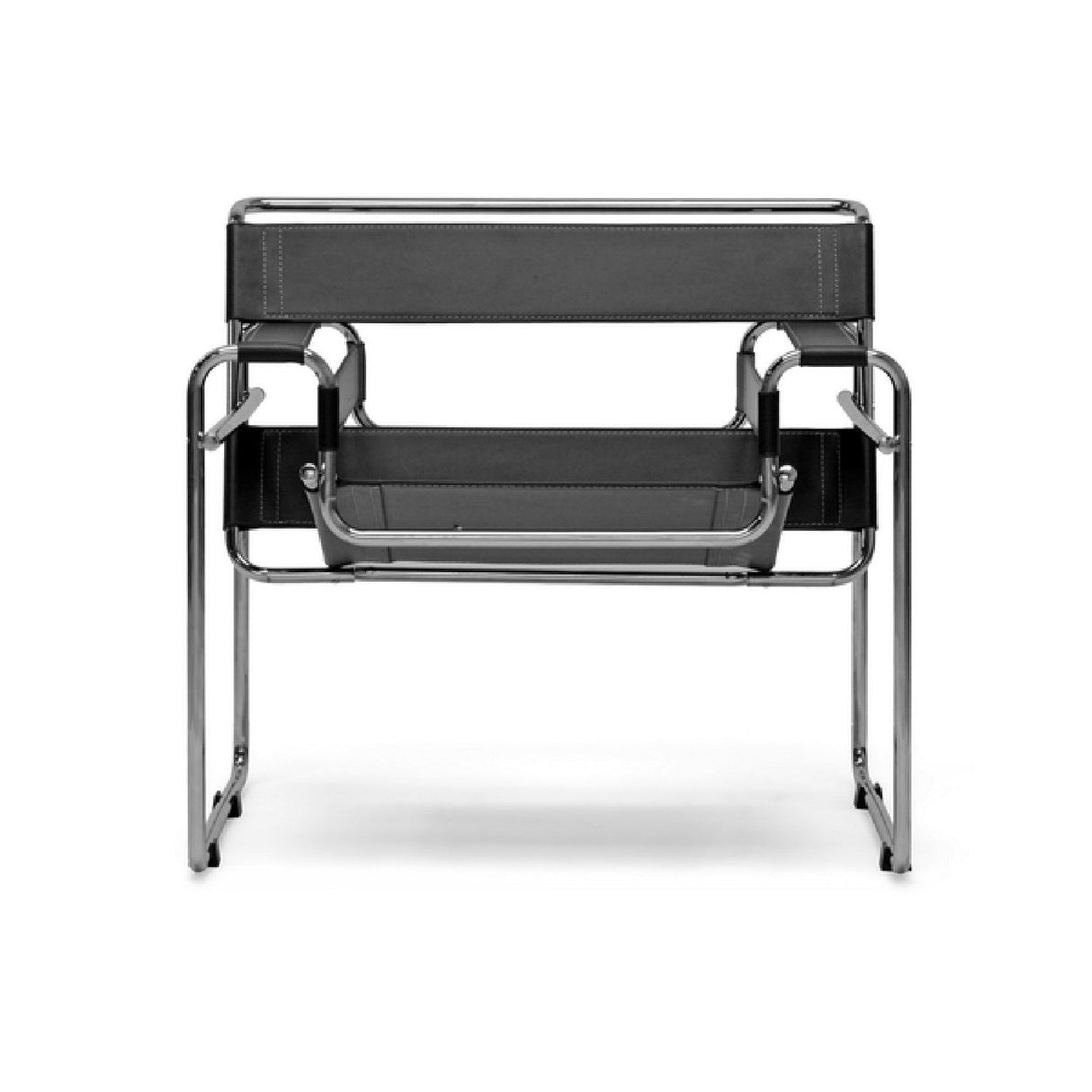   Modern European furniture - Chrome Framed Leather Inspired Accent Chair - www.oroa.com | Oroa.com