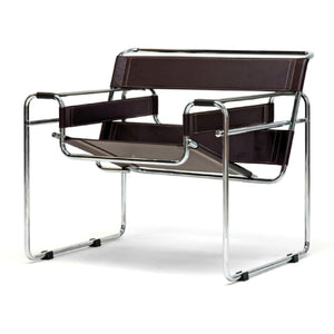   Modern European furniture - Chrome Framed Leather Inspired Accent Chair - www.oroa.com | Oroa.com