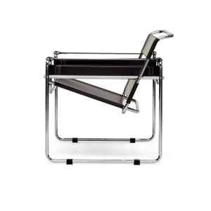   Modern European furniture - Chrome Framed Leather Inspired Accent Chair - www.oroa.com | Oroa.com