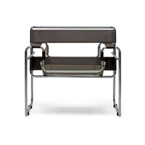   Modern European furniture - Chrome Framed Leather Inspired Accent Chair - www.oroa.com | Oroa.com