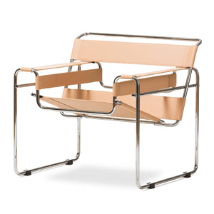   Modern European furniture - Leather Inspired Strips Accent Chair - www.oroa.com | Oroa.com
