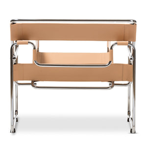   Modern European furniture - Leather Inspired Strips Accent Chair - www.oroa.com | Oroa.com