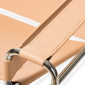   Modern European furniture - Leather Inspired Strips Accent Chair - www.oroa.com | Oroa.com