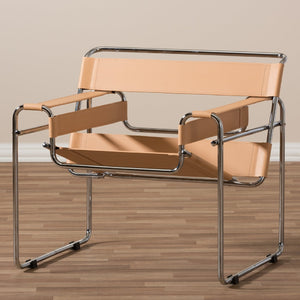   Modern European furniture - Leather Inspired Strips Accent Chair - www.oroa.com | Oroa.com