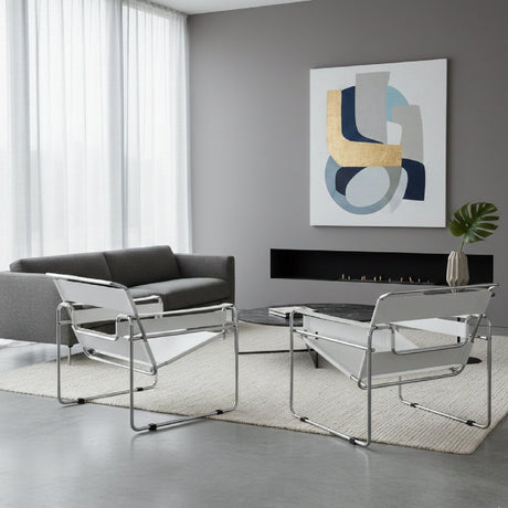   Modern European furniture - Leather Inspired Strips Accent Chair - www.oroa.com | Oroa.com