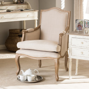   Modern European furniture - Wood Traditional French Accent Chair  - www.oroa.com | Oroa.com