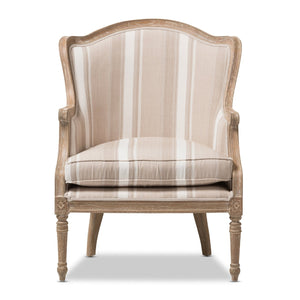   Modern European furniture - Brown Stripe Accent Chair - www.oroa.com | Oroa.com