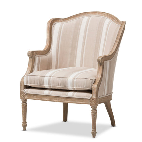   Modern European furniture - Brown Stripe Accent Chair - www.oroa.com | Oroa.com