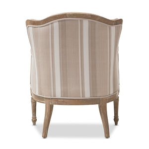   Modern European furniture - Brown Stripe Accent Chair - www.oroa.com | Oroa.com