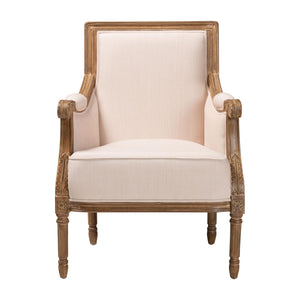   Modern European furniture - Beige Linen Accent Chair - www.oroa.com | Oroa.com