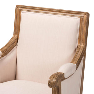   Modern European furniture - Beige Linen Accent Chair - www.oroa.com | Oroa.com