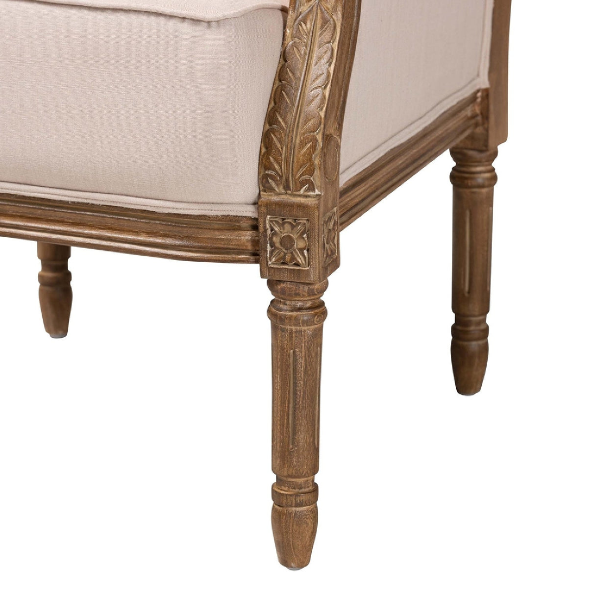   Modern European furniture - Beige Linen Accent Chair - www.oroa.com | Oroa.com